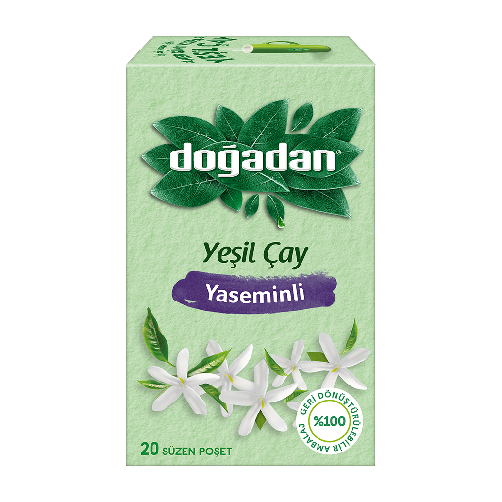 Doğadan Green Tea w/Jasmine - 20 Tea Bags