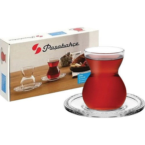 Paşabahçe Etnik Tea Cup Set - 12 Pieces