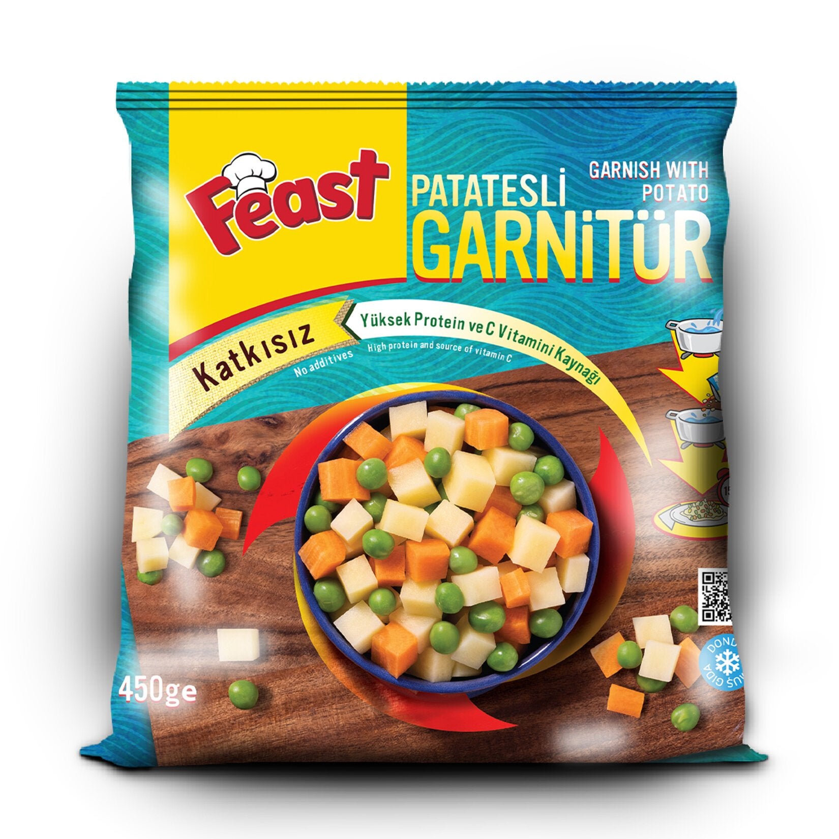 Feast Vegetable Garnish with Potatoes 450g (Frozen)