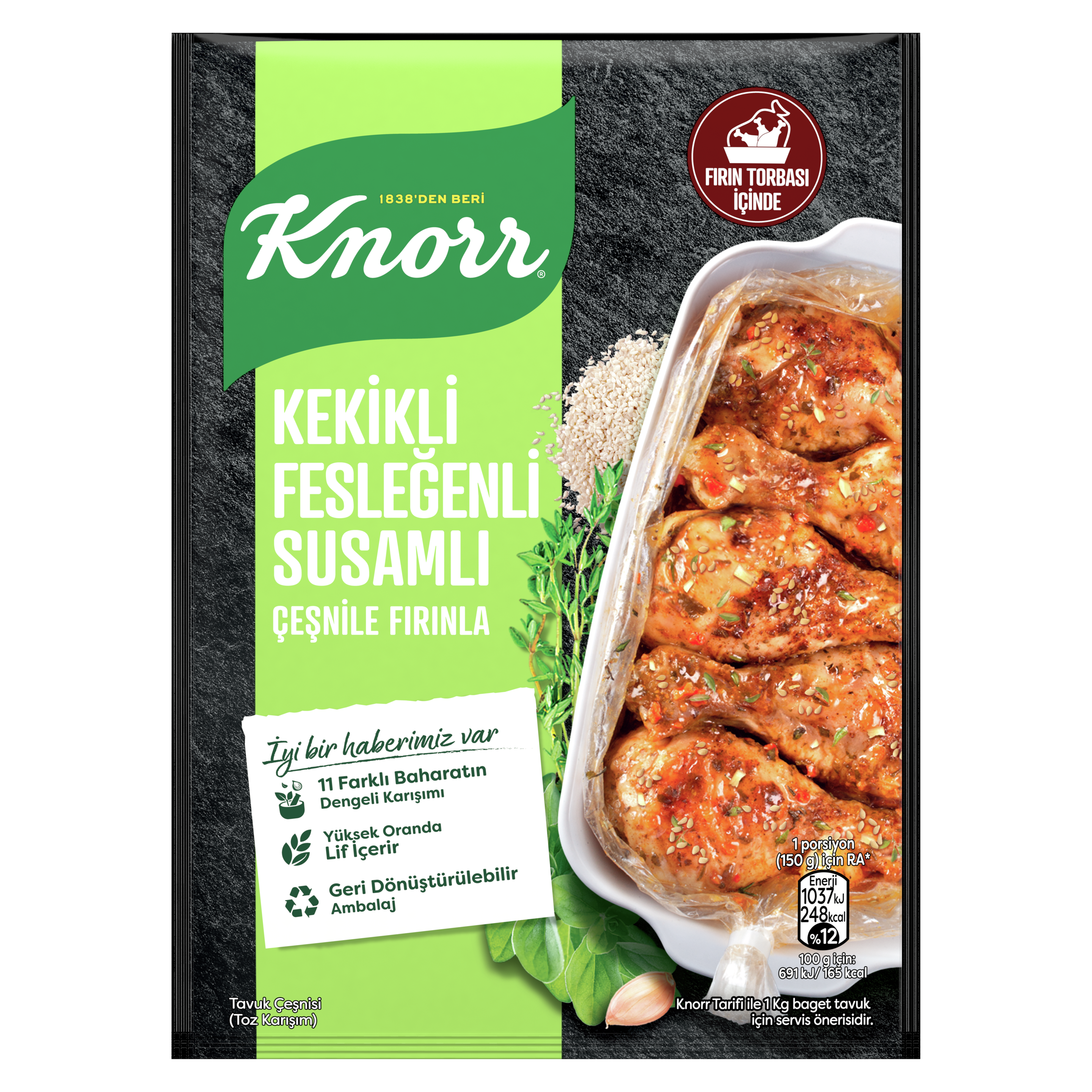 Knorr Thyme, Basil, and Sesame Chicken Seasoning 30g