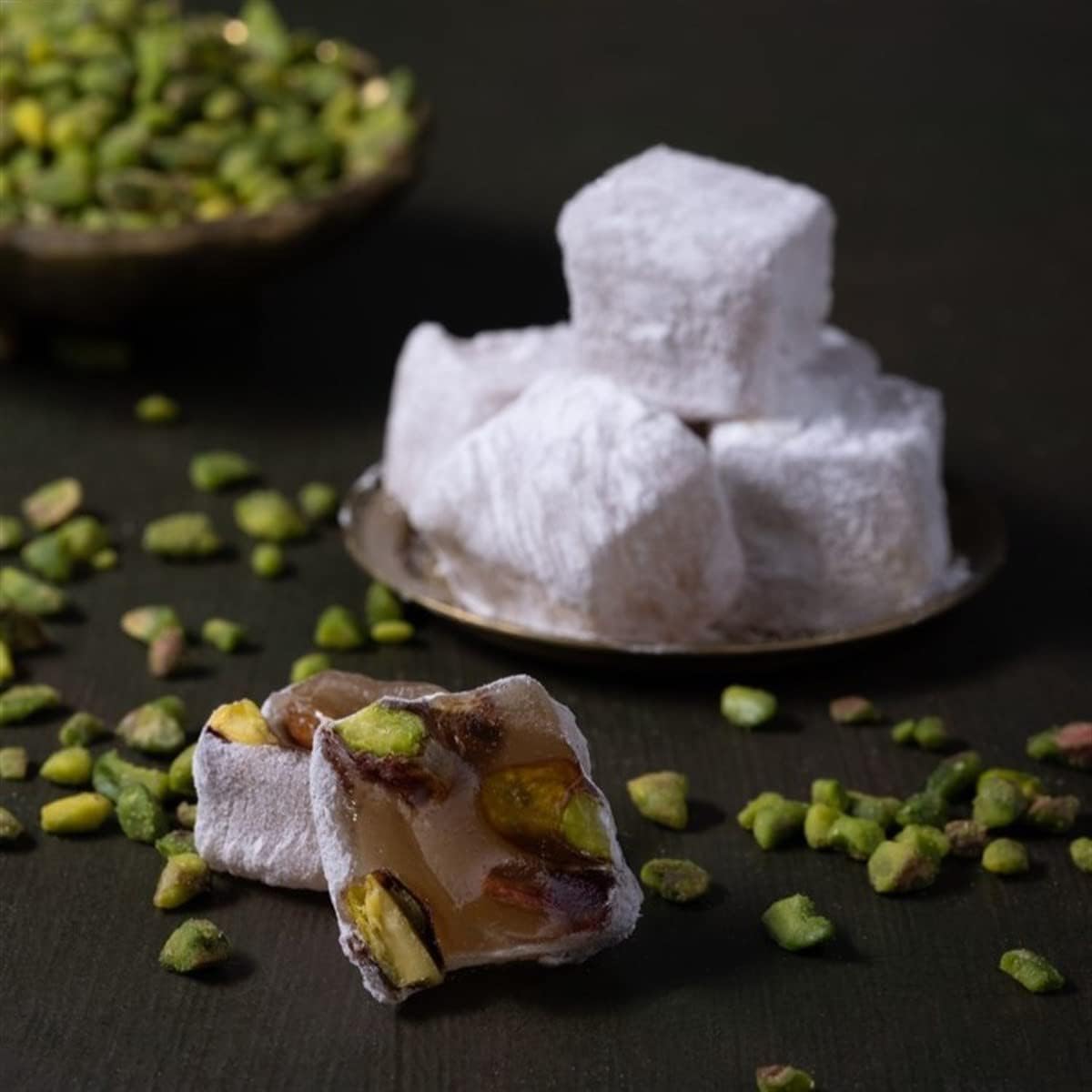 Gulluoglu Turkish Delight with Double Pistachio - 400g