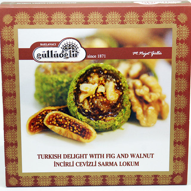 Gulluoglu Turkish Delight with Fig & Walnut - 400g