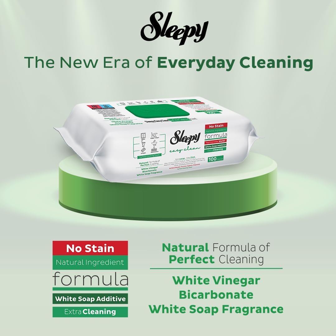 Sleepy Easy Clean Surface Cleaning Towel 100pcs