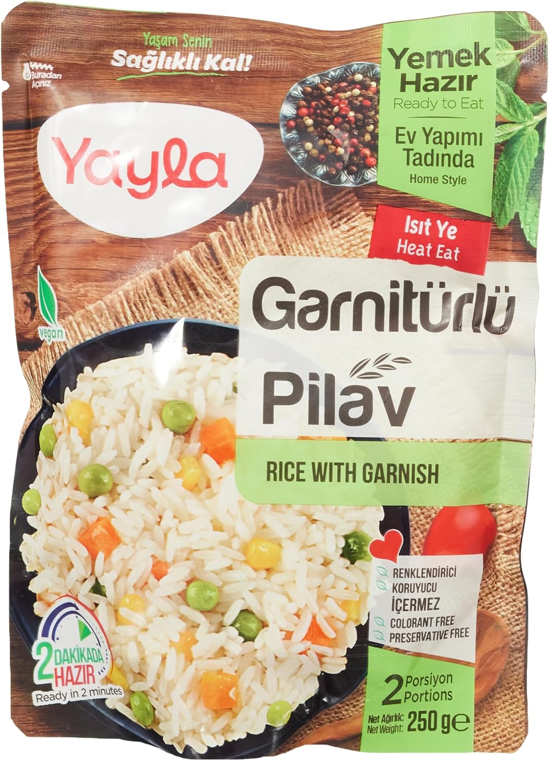 Yayla Garnish Rice Cooked 250g