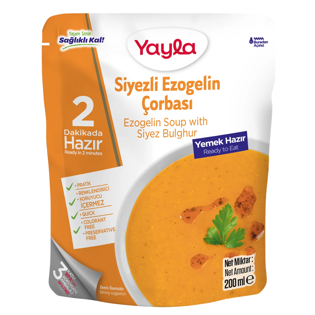 Yayla Ezogelin Soup with Siyez Bulgur 250ml