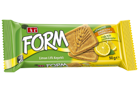 Eti Form Bran Biscuit w/Lemon Fibre 50g