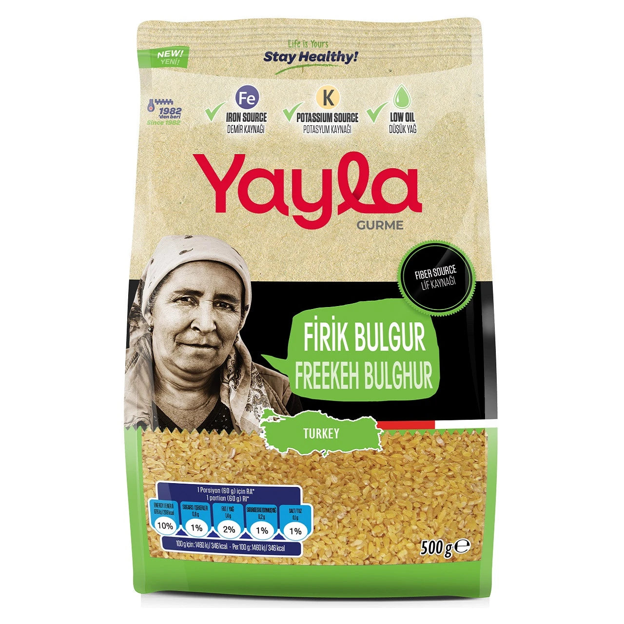 Yayla Freekeh Bulghur 500g (Firik Bulguru)