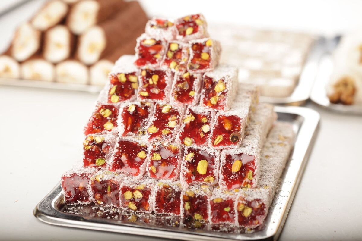 Gulluoglu Turkish Delight with Honey&Pomegranate&Pistachio - 400g