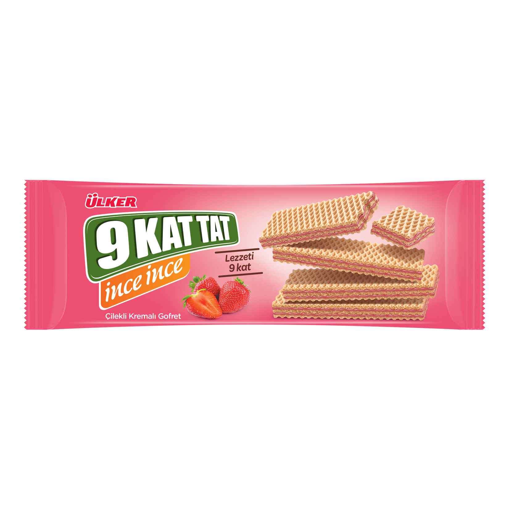 Ulker 9 Kat Tat Wafer w/Strawberry Cream 114g